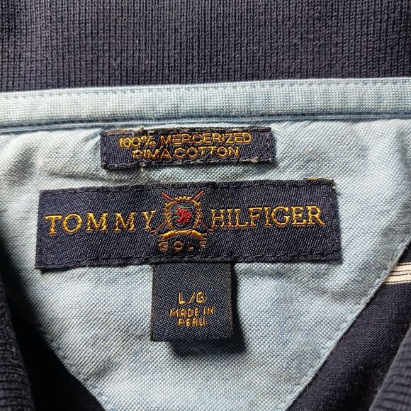 Tommy Hilfiger Men's Large Golf Shirt. 100% Prima Cotton. Collard 3 Button..... - Picture 12 of 15